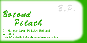 botond pilath business card